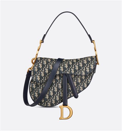 saddle bag with strap blue dior oblique jacquard|dior saddle bag with strap.